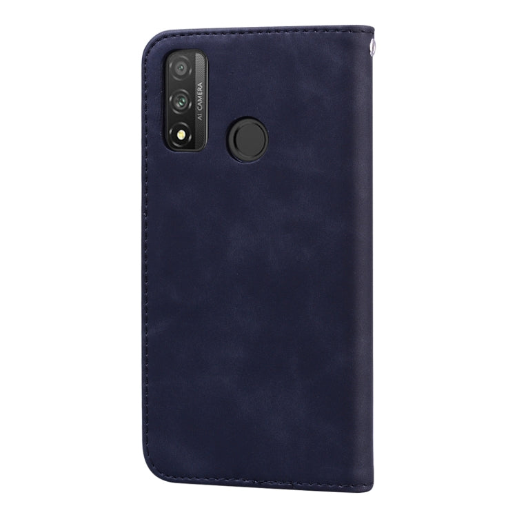 For Huawei P Smart (2020) Frosted Business Magnetic Horizontal Flip PU Leather Case with Holder & Card Slot & Lanyard