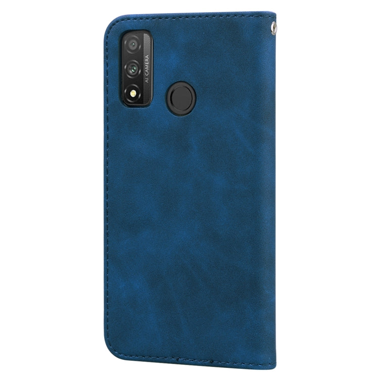 For Huawei P Smart (2020) Frosted Business Magnetic Horizontal Flip PU Leather Case with Holder & Card Slot & Lanyard