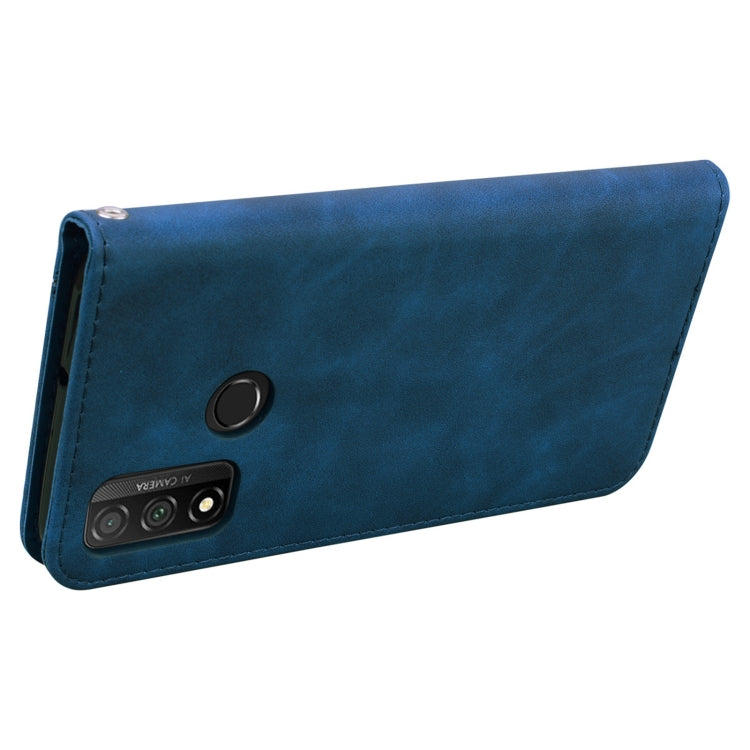 For Huawei P Smart (2020) Frosted Business Magnetic Horizontal Flip PU Leather Case with Holder & Card Slot & Lanyard