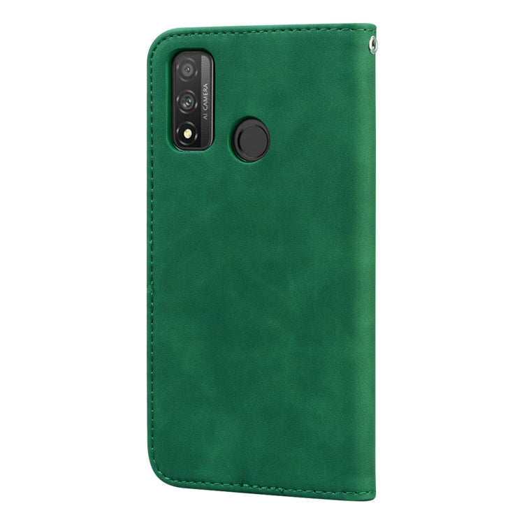 For Huawei P Smart (2020) Frosted Business Magnetic Horizontal Flip PU Leather Case with Holder & Card Slot & Lanyard