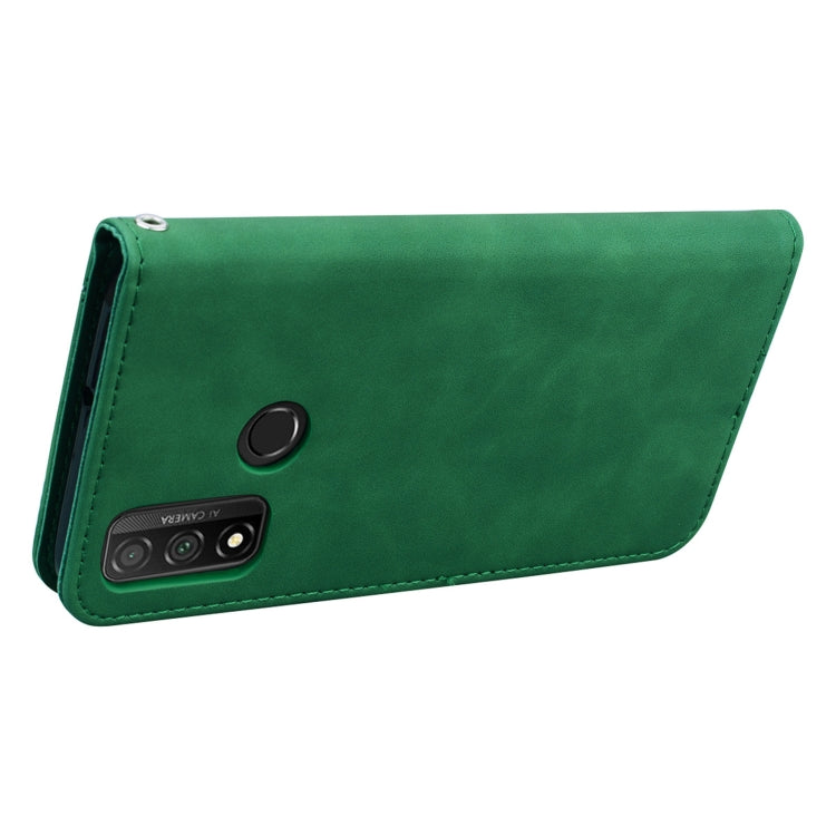 For Huawei P Smart (2020) Frosted Business Magnetic Horizontal Flip PU Leather Case with Holder & Card Slot & Lanyard