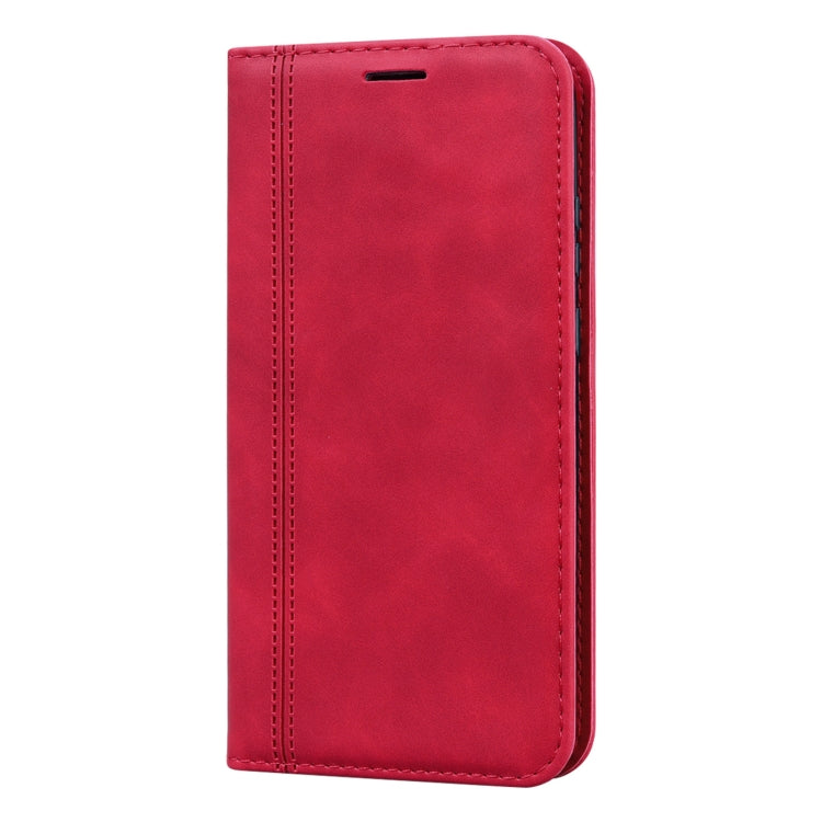 For Huawei P Smart (2020) Frosted Business Magnetic Horizontal Flip PU Leather Case with Holder & Card Slot & Lanyard