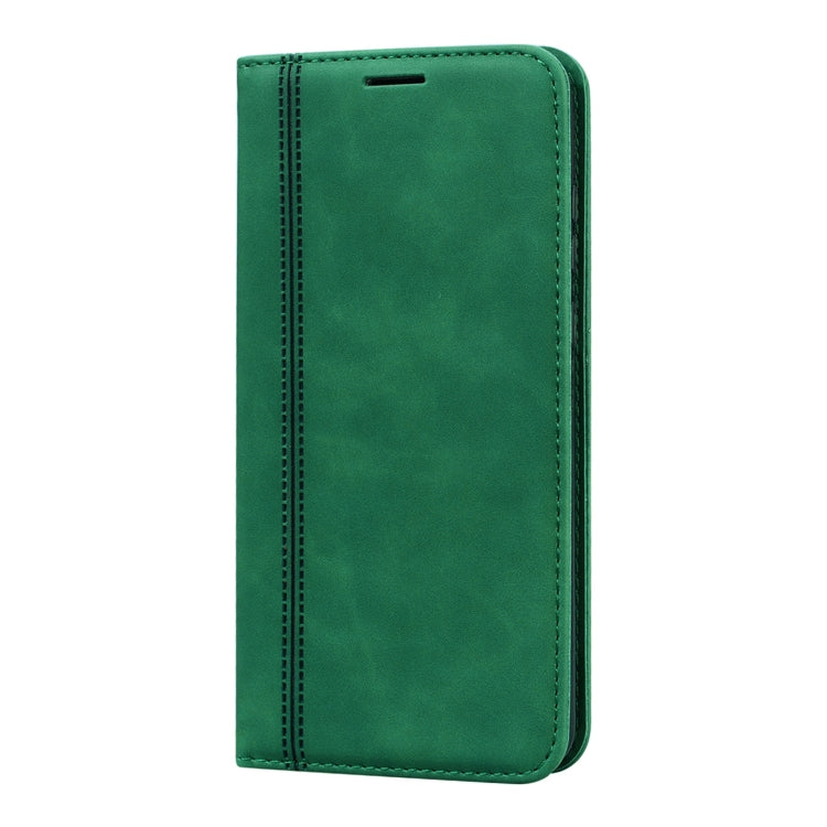 For Huawei Y6p (2020) Frosted Business Magnetic Horizontal Flip PU Leather Case with Holder & Card Slot & Lanyard