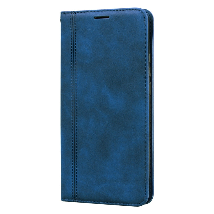 For Xiaomi Redmi 9 Frosted Business Magnetic Horizontal Flip PU Leather Case with Holder & Card Slot & Lanyard