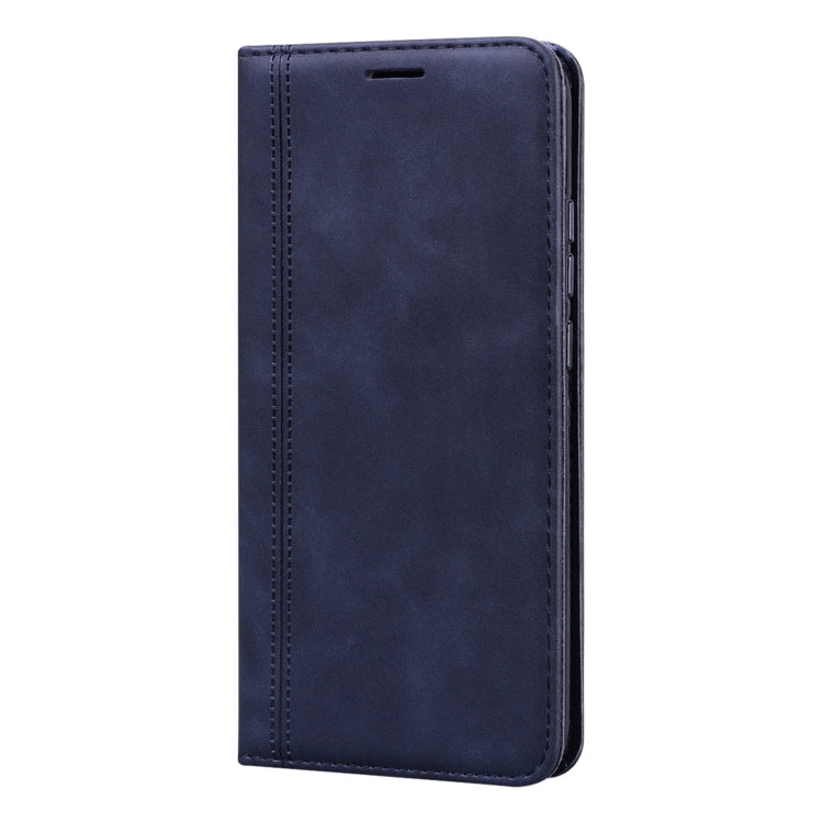 For Xiaomi Redmi 9A Frosted Business Magnetic Horizontal Flip PU Leather Case with Holder & Card Slot & Lanyard