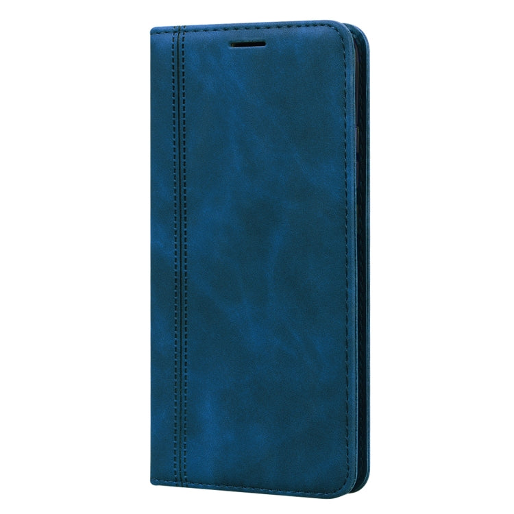 For Xiaomi Redmi 9A Frosted Business Magnetic Horizontal Flip PU Leather Case with Holder & Card Slot & Lanyard