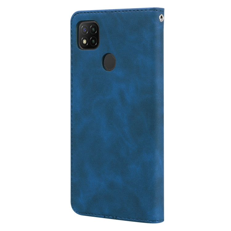 For Xiaomi Redmi 9C Frosted Business Magnetic Horizontal Flip PU Leather Case with Holder & Card Slot & Lanyard