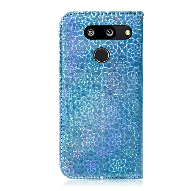 For LG G8 ThinQ Solid Color Colorful Magnetic Buckle Horizontal Flip PU Leather Case with Holder & Card Slots & Wallet & Lanyard