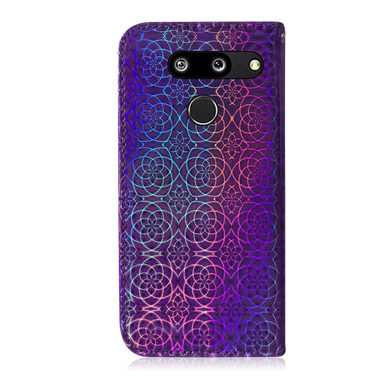 For LG G8 ThinQ Solid Color Colorful Magnetic Buckle Horizontal Flip PU Leather Case with Holder & Card Slots & Wallet & Lanyard