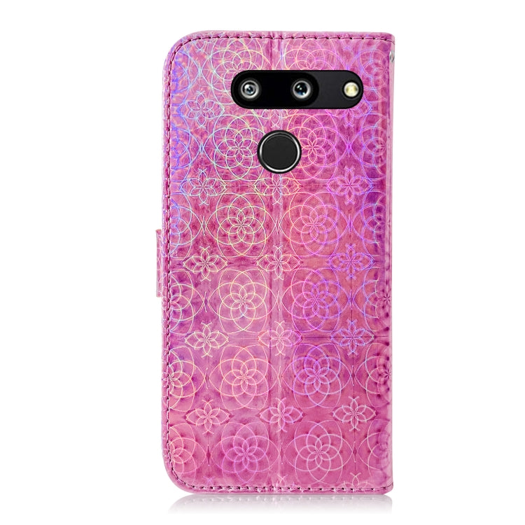 For LG G8 ThinQ Solid Color Colorful Magnetic Buckle Horizontal Flip PU Leather Case with Holder & Card Slots & Wallet & Lanyard