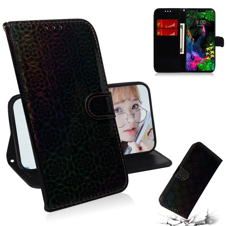 For LG G8 ThinQ Solid Color Colorful Magnetic Buckle Horizontal Flip PU Leather Case with Holder & Card Slots & Wallet & Lanyard
