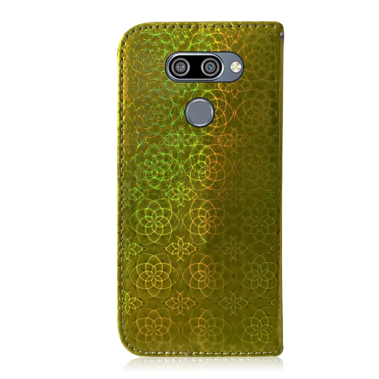 For LG K50 / Q60 Solid Color Colorful Magnetic Buckle Horizontal Flip PU Leather Case with Holder & Card Slots & Wallet & Lanyard