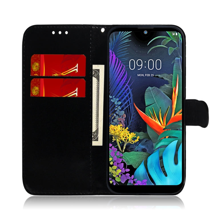 For LG K50 / Q60 Solid Color Colorful Magnetic Buckle Horizontal Flip PU Leather Case with Holder & Card Slots & Wallet & Lanyard