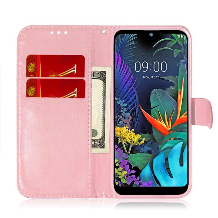 For LG K50 / Q60 Solid Color Colorful Magnetic Buckle Horizontal Flip PU Leather Case with Holder & Card Slots & Wallet & Lanyard