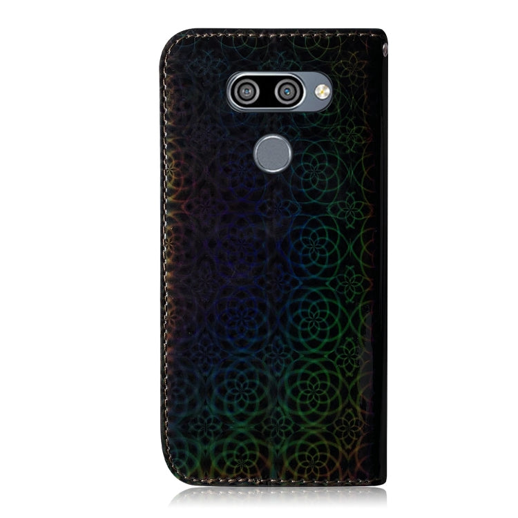 For LG K50 / Q60 Solid Color Colorful Magnetic Buckle Horizontal Flip PU Leather Case with Holder & Card Slots & Wallet & Lanyard