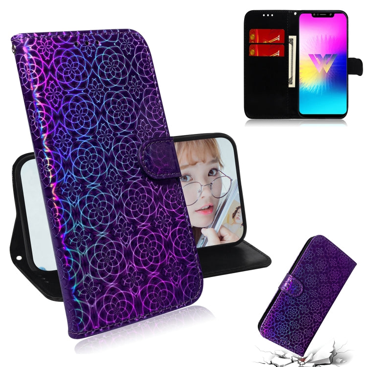 For LG W10 Solid Color Colorful Magnetic Buckle Horizontal Flip PU Leather Case with Holder & Card Slots & Wallet & Lanyard