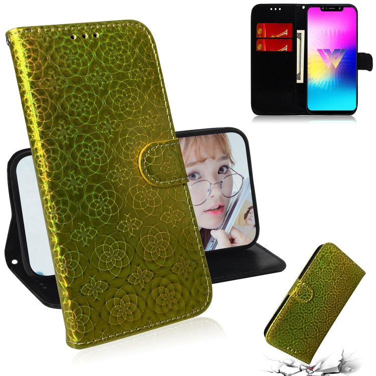 For LG W10 Solid Color Colorful Magnetic Buckle Horizontal Flip PU Leather Case with Holder & Card Slots & Wallet & Lanyard