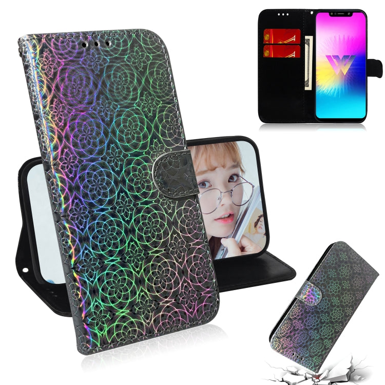 For LG W10 Solid Color Colorful Magnetic Buckle Horizontal Flip PU Leather Case with Holder & Card Slots & Wallet & Lanyard