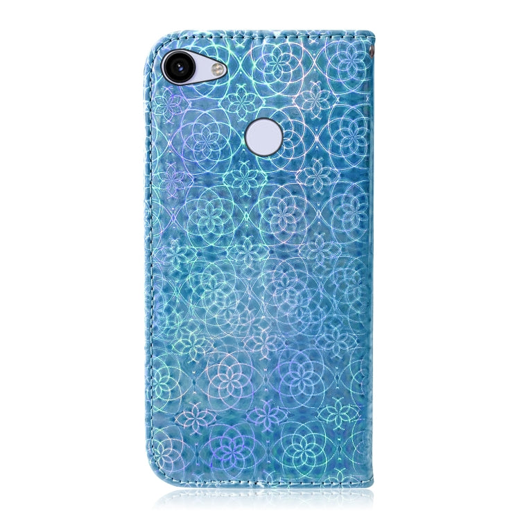 For Google Pixel 3A Solid Color Colorful Magnetic Buckle Horizontal Flip PU Leather Case with Holder & Card Slots & Wallet & Lanyard