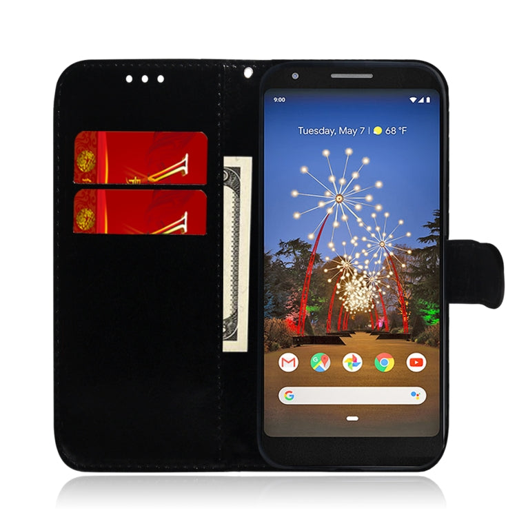 For Google Pixel 3A Solid Color Colorful Magnetic Buckle Horizontal Flip PU Leather Case with Holder & Card Slots & Wallet & Lanyard