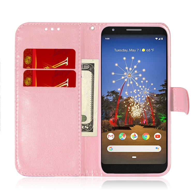 For Google Pixel 3A Solid Color Colorful Magnetic Buckle Horizontal Flip PU Leather Case with Holder & Card Slots & Wallet & Lanyard
