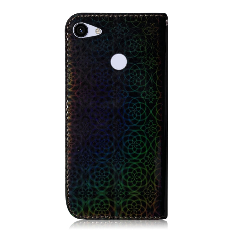 For Google Pixel 3A Solid Color Colorful Magnetic Buckle Horizontal Flip PU Leather Case with Holder & Card Slots & Wallet & Lanyard