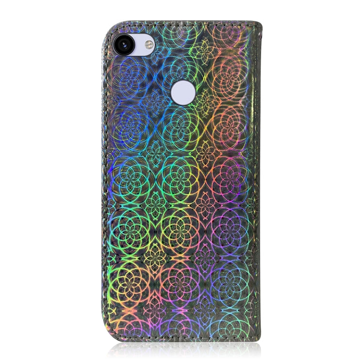 For Google Pixel 3A XL Solid Color Colorful Magnetic Buckle Horizontal Flip PU Leather Case with Holder & Card Slots & Wallet & Lanyard