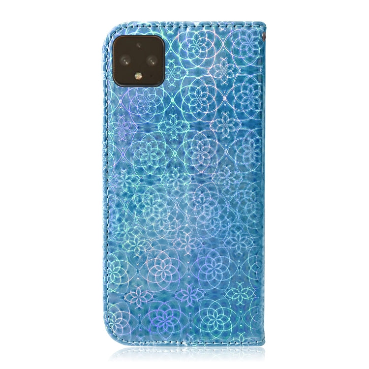 For Google Pixel 4 Solid Color Colorful Magnetic Buckle Horizontal Flip PU Leather Case with Holder & Card Slots & Wallet & Lanyard