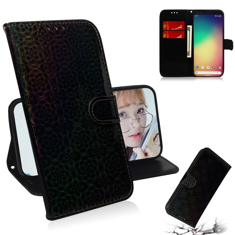 For Google Pixel 4 Solid Color Colorful Magnetic Buckle Horizontal Flip PU Leather Case with Holder & Card Slots & Wallet & Lanyard