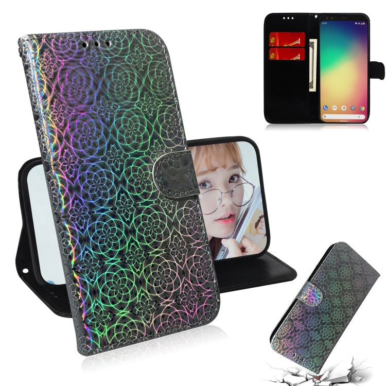 For Google Pixel 4 Solid Color Colorful Magnetic Buckle Horizontal Flip PU Leather Case with Holder & Card Slots & Wallet & Lanyard