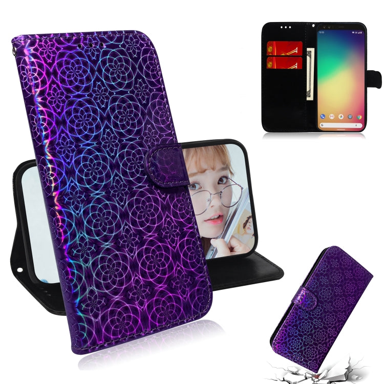 For Google Pixel 4 XL Solid Color Colorful Magnetic Buckle Horizontal Flip PU Leather Case with Holder & Card Slots & Wallet & Lanyard