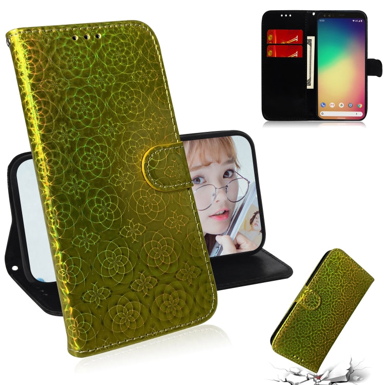 For Google Pixel 4 XL Solid Color Colorful Magnetic Buckle Horizontal Flip PU Leather Case with Holder & Card Slots & Wallet & Lanyard