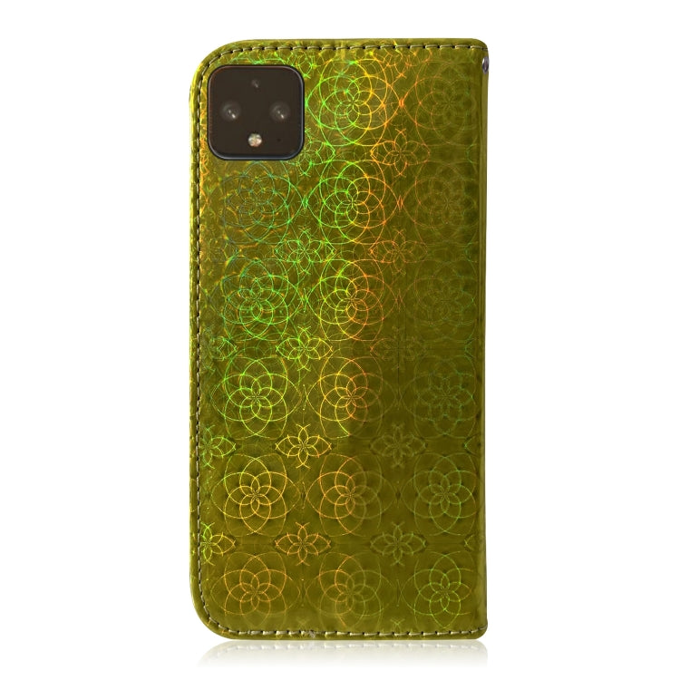For Google Pixel 4 XL Solid Color Colorful Magnetic Buckle Horizontal Flip PU Leather Case with Holder & Card Slots & Wallet & Lanyard
