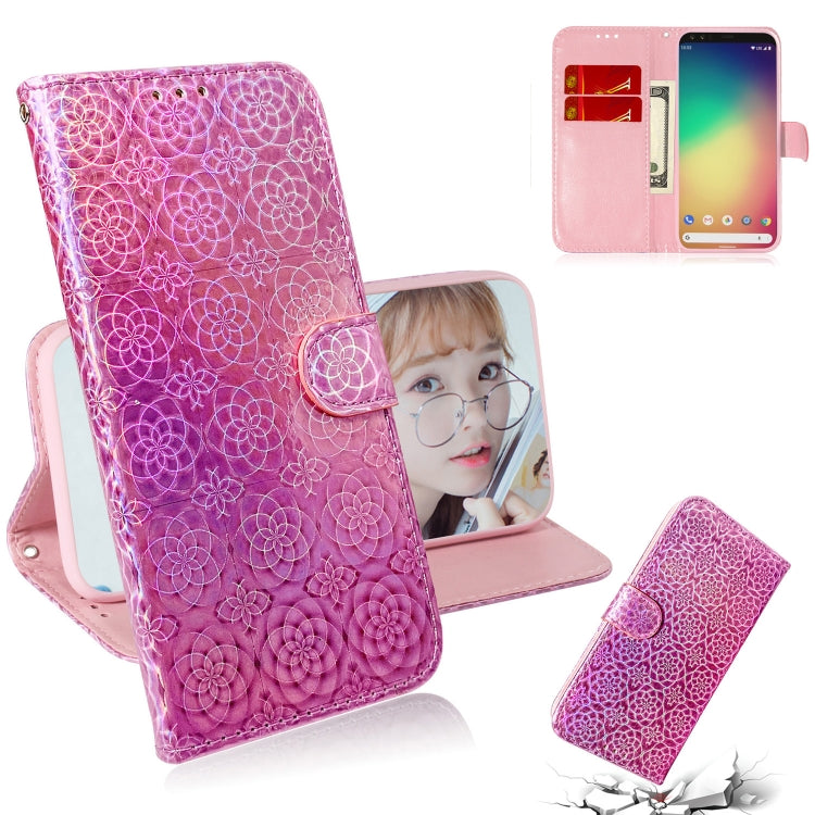 For Google Pixel 4 XL Solid Color Colorful Magnetic Buckle Horizontal Flip PU Leather Case with Holder & Card Slots & Wallet & Lanyard