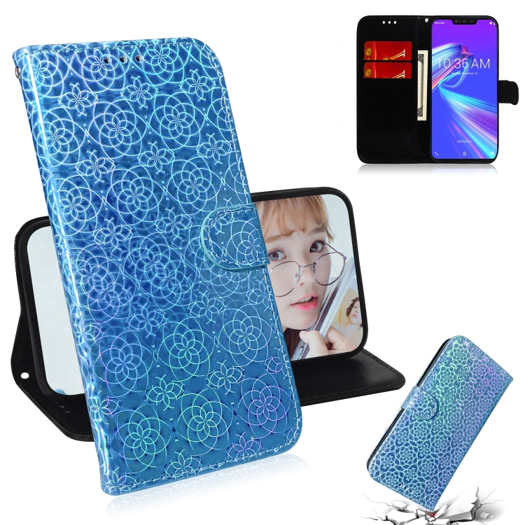 For Asus Zenfone Max (M2) ZB633KL Solid Color Colorful Magnetic Buckle Horizontal Flip PU Leather Case with Holder & Card Slots & Wallet & Lanyard