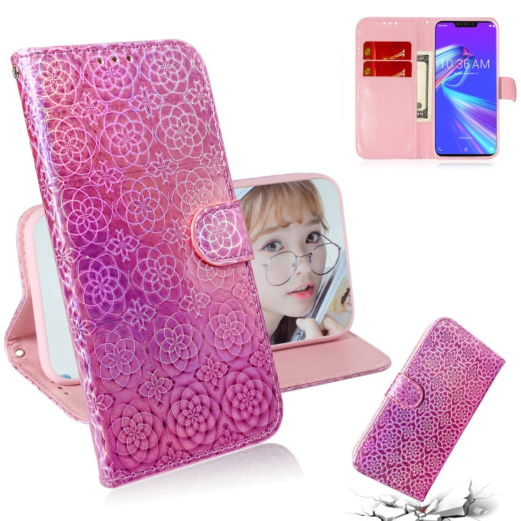For Asus Zenfone Max (M2) ZB633KL Solid Color Colorful Magnetic Buckle Horizontal Flip PU Leather Case with Holder & Card Slots & Wallet & Lanyard