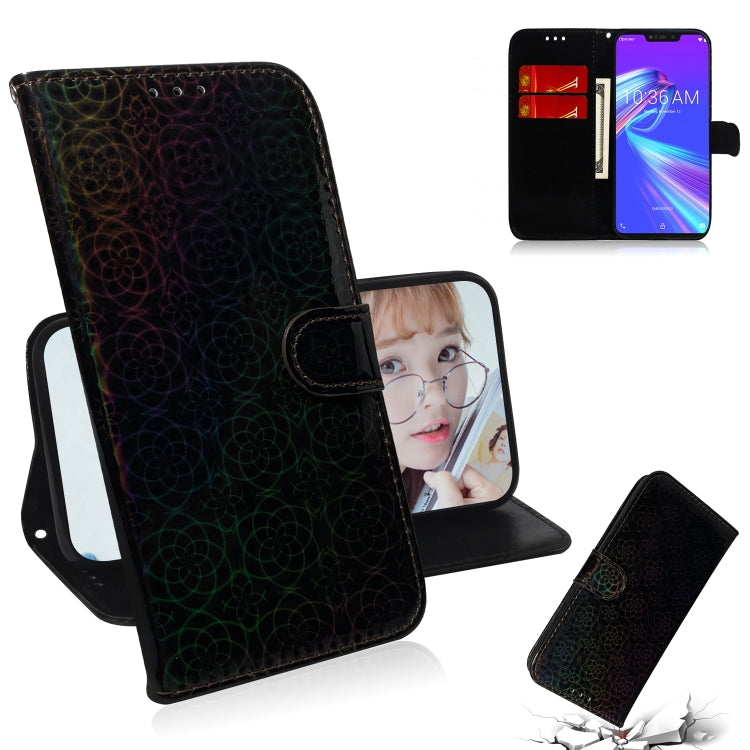 For Asus Zenfone Max (M2) ZB633KL Solid Color Colorful Magnetic Buckle Horizontal Flip PU Leather Case with Holder & Card Slots & Wallet & Lanyard