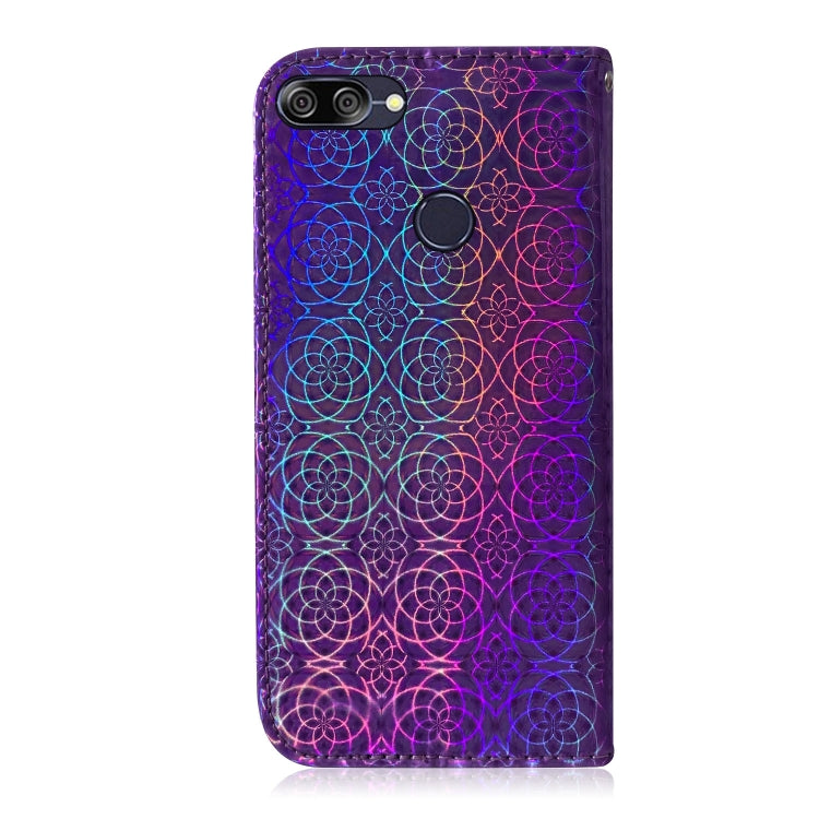 For Zenfone Max Plus (M1) ZB570TL Solid Color Colorful Magnetic Buckle Horizontal Flip PU Leather Case with Holder & Card Slots & Wallet & Lanyard