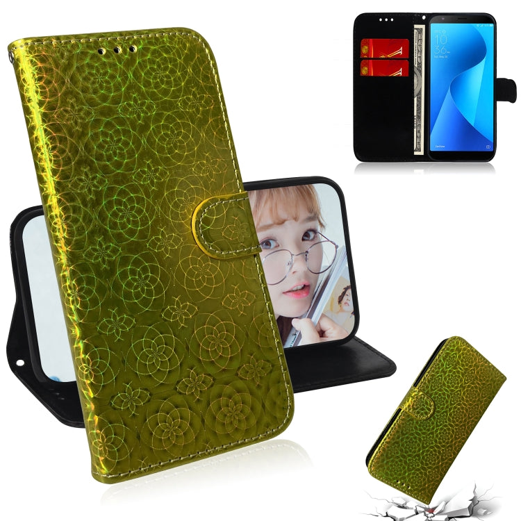 For Zenfone Max Plus (M1) ZB570TL Solid Color Colorful Magnetic Buckle Horizontal Flip PU Leather Case with Holder & Card Slots & Wallet & Lanyard