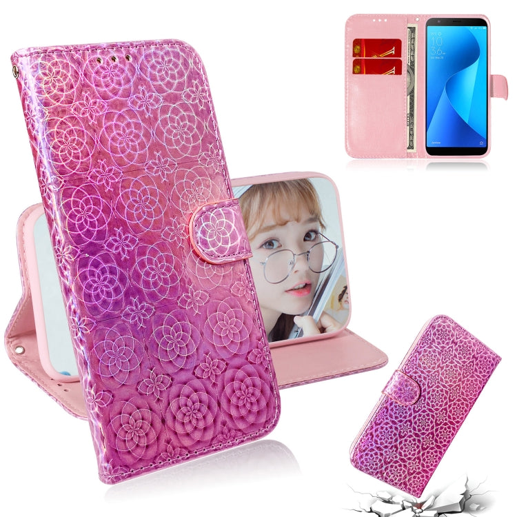 For Zenfone Max Plus (M1) ZB570TL Solid Color Colorful Magnetic Buckle Horizontal Flip PU Leather Case with Holder & Card Slots & Wallet & Lanyard