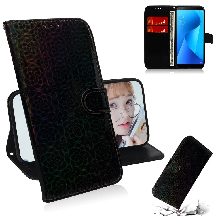 For Zenfone Max Plus (M1) ZB570TL Solid Color Colorful Magnetic Buckle Horizontal Flip PU Leather Case with Holder & Card Slots & Wallet & Lanyard