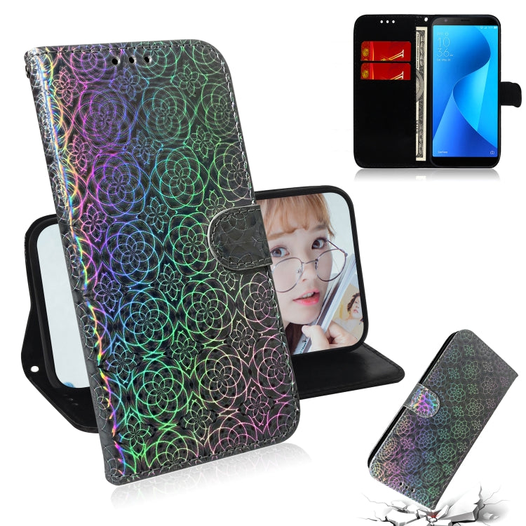 For Zenfone Max Plus (M1) ZB570TL Solid Color Colorful Magnetic Buckle Horizontal Flip PU Leather Case with Holder & Card Slots & Wallet & Lanyard