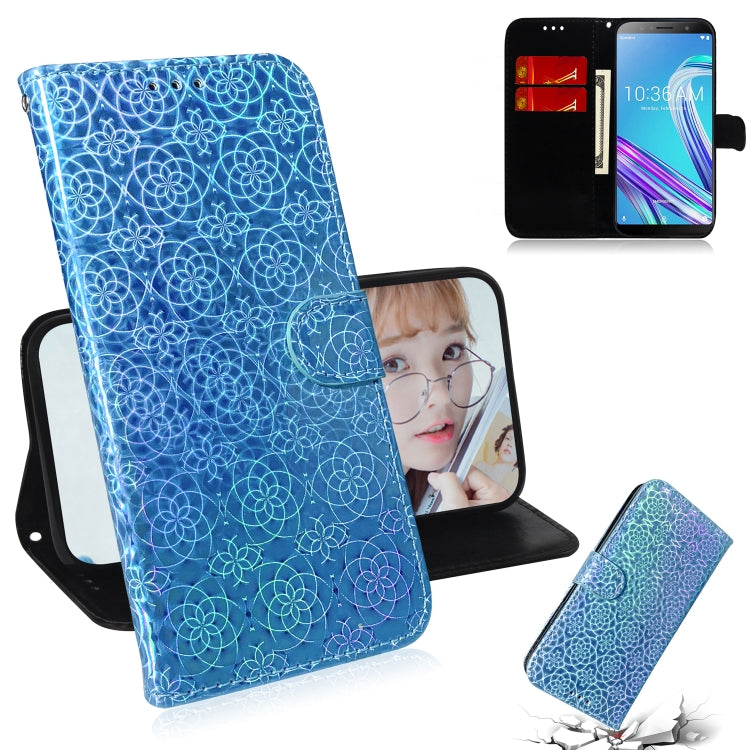 For Zenfone Max Pro (M1) ZB601KL Solid Color Colorful Magnetic Buckle Horizontal Flip PU Leather Case with Holder & Card Slots & Wallet & Lanyard