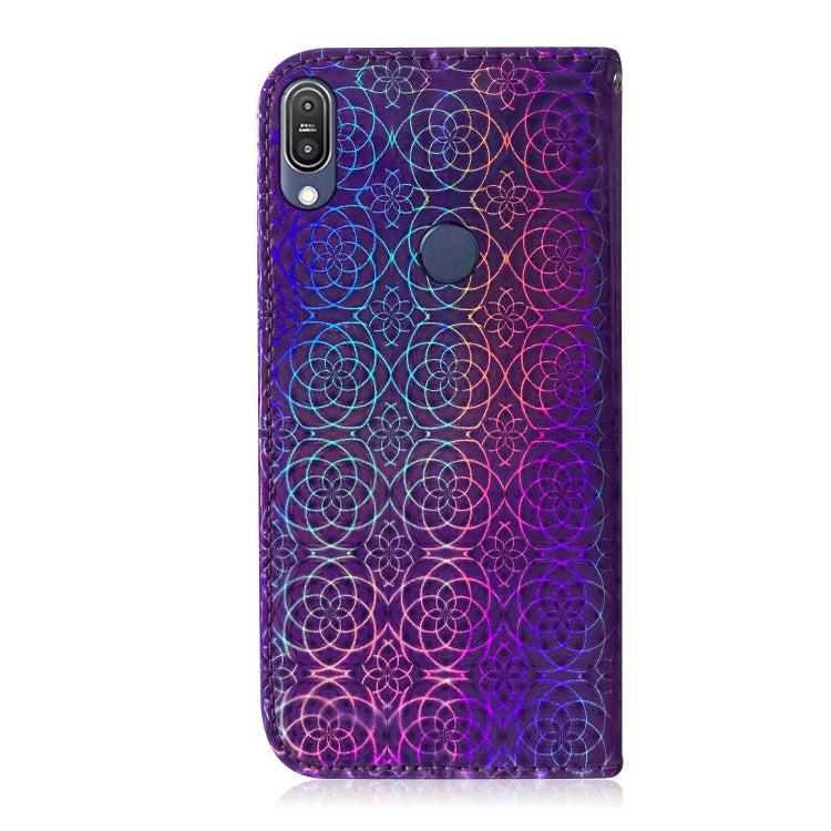 For Zenfone Max Pro (M1) ZB601KL Solid Color Colorful Magnetic Buckle Horizontal Flip PU Leather Case with Holder & Card Slots & Wallet & Lanyard
