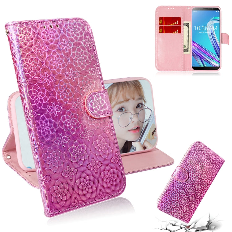 For Zenfone Max Pro (M1) ZB601KL Solid Color Colorful Magnetic Buckle Horizontal Flip PU Leather Case with Holder & Card Slots & Wallet & Lanyard