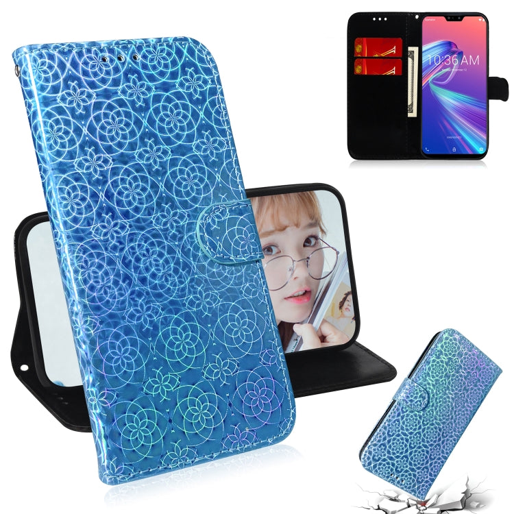 For Zenfone Max Pro (M2) ZB631KL Solid Color Colorful Magnetic Buckle Horizontal Flip PU Leather Case with Holder & Card Slots & Wallet & Lanyard