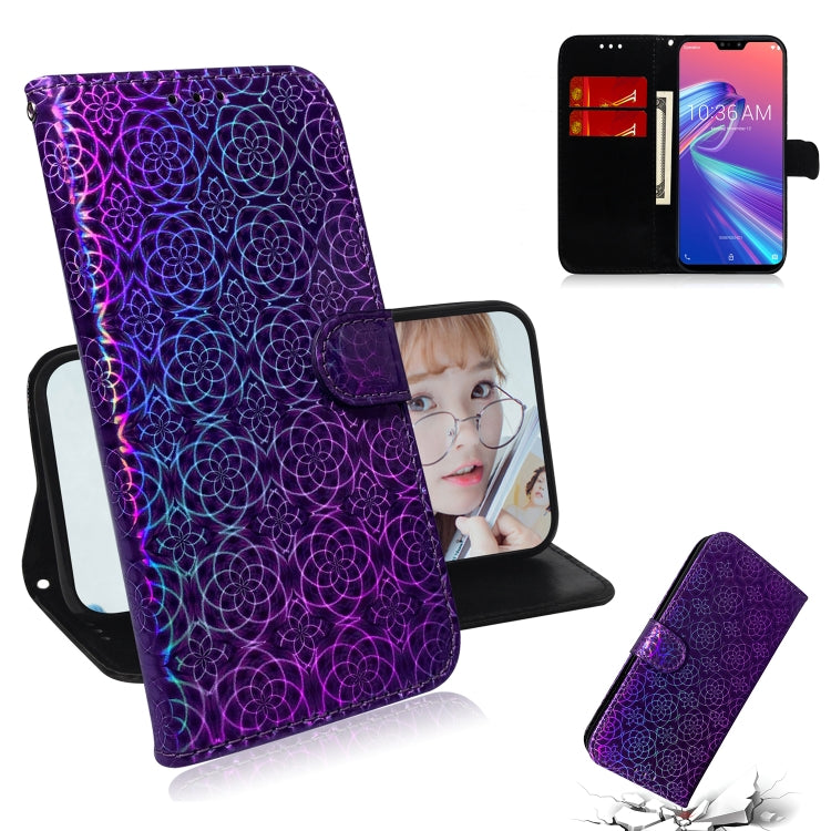 For Zenfone Max Pro (M2) ZB631KL Solid Color Colorful Magnetic Buckle Horizontal Flip PU Leather Case with Holder & Card Slots & Wallet & Lanyard