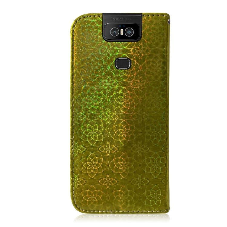 For Asus Zenfone 6 ZS630KL Solid Color Colorful Magnetic Buckle Horizontal Flip PU Leather Case with Holder & Card Slots & Wallet & Lanyard