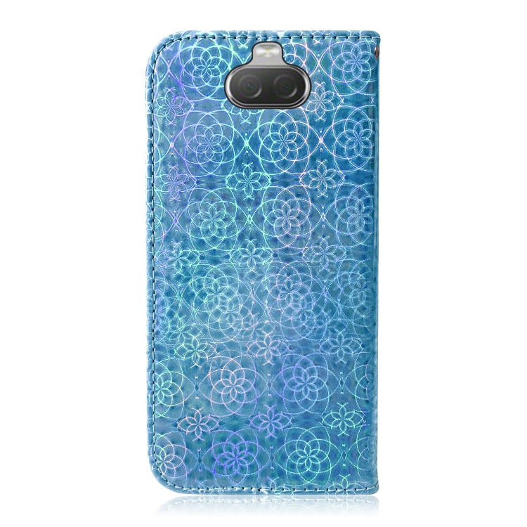 For Sony Xperia 10 Solid Color Colorful Magnetic Buckle Horizontal Flip PU Leather Case with Holder & Card Slots & Wallet & Lanyard