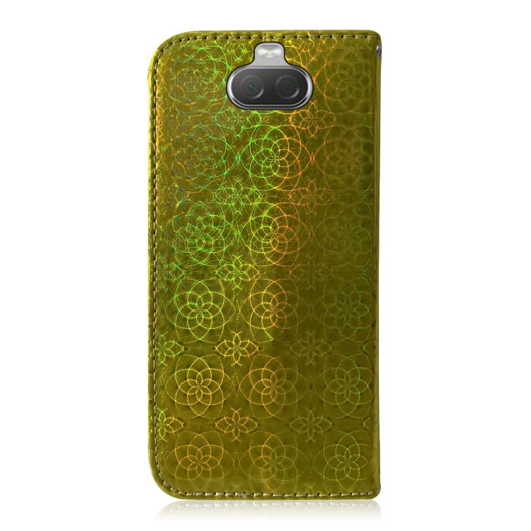 For Sony Xperia 10 Solid Color Colorful Magnetic Buckle Horizontal Flip PU Leather Case with Holder & Card Slots & Wallet & Lanyard